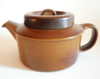 Vintage Mid Century Modern Arabia Finland Ruska Teapot With Infuser