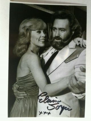 Elaine Joyce Authentic Hand Signed Autograph 4x6 Photo With Dan Haggerty