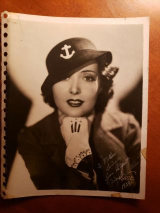 , 1934 Autographed 8x10 Ziegfeld Follies Performer Jean Stuart Great Period Pix