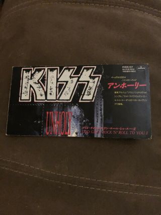 Kiss Rare Unholy Japan 3 Inch Cd Single From 1992 Mini Cd