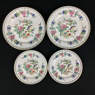 Aynsley Pembroke Two (2) 8 1/4 " Salad And Two (2) 6 3/8 " Bread Plates
