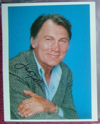 Jack Palance Autograph Color Photo