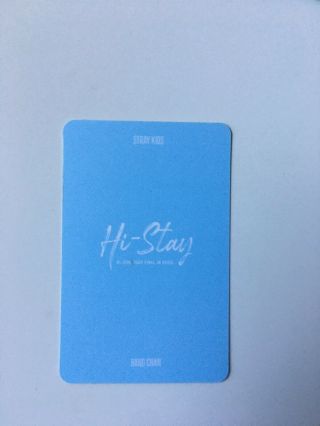 STRAY KIDS Bang Chan Hi Stay Lucky Box Official Photocard PC (Blue Version) 2