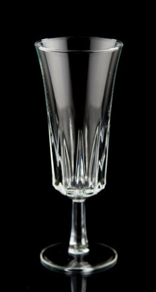 Cristal D ' Arques Regency Fluted Champagne Glasses Set 4 Vintage Glass Stemware 2