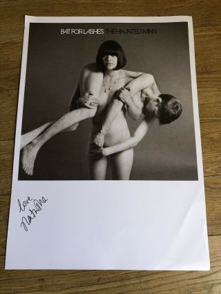 Bat For Lashes Autographed Poster - The Haunted Man 23.  5” X 16.  5”