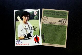 Joan Jett & The Blackhearts Baseball/trading Card Runaways Neat