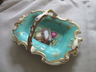 Vintage Art Nouveau Porcelain Hand Painted Candy Dish.  Sea Shells
