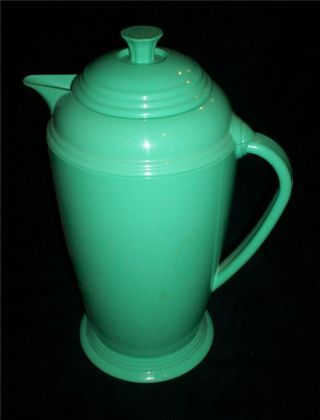Vintage Fiesta Fiestaware Coffee Pot Server Thermos Sea Mist Green Plastic