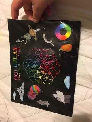 Coldplay A Head Full Of Dreams Ltd Ed Rare Stickers