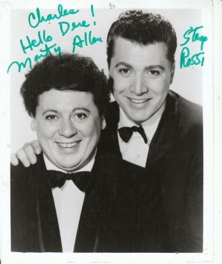 Marty Allen & Steve Rossi Signed Early Career Photo