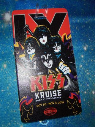 Kiss Kruise IX 9 Gene Simmons Paul Stanley Guitar Picks Luggage Tag & Dog Tag 4