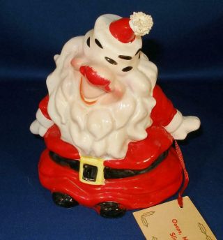 Vintage Japan Kreiss Psycho Ceramics Christmas Santa " Oops,  My Pillow Slipped "