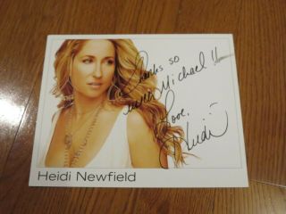 Heidi Newfield Autographed Signed Photo 8x10 Trick Pony Personalized