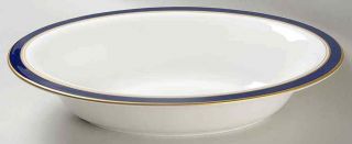 Royal Worcester Howard Cobalt Blue (gold Trim) Oval Vegetable Bowl 9080395