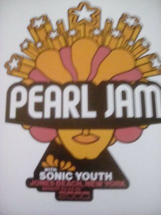 Pearl Jam Jones Beach Ny 2000 Tour Poster 26x20cm From Book Frame? Sonic Youth
