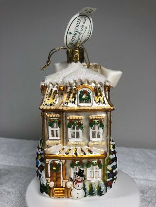Waterford Holiday Heirlooms Christmas Ornament Victorian House 2003