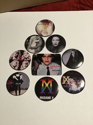 Madonna Madame X Pinback Buttons And Magnet