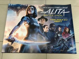 Alita Battle Angel Uk Quad Movie Poster
