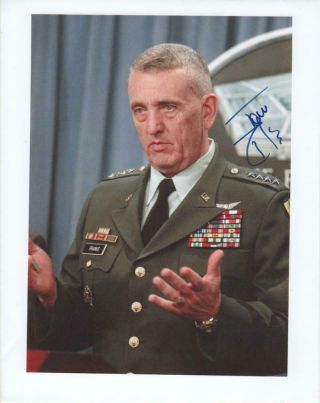 United States General Signed By Tommy Franks