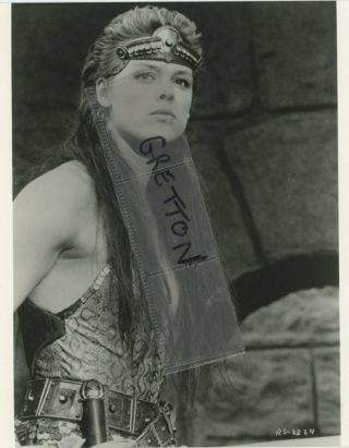 Sexy Brigitte Nielsen In Red Sonja Rare Photo