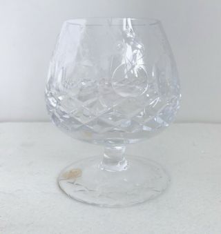 Rogaska Gallia Hand Crafted 26 Lead Crystal Etched Floral Brandy Snifter