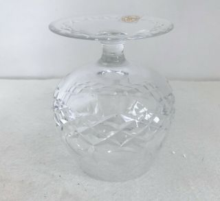 Rogaska Gallia Hand Crafted 26 Lead Crystal Etched Floral Brandy Snifter 5