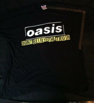 Oasis Don’t Believe The Truth 2005/06 British & European Tour Vintage T - Shirt Xl