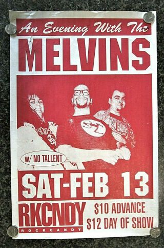 Vintage Rare Punk Rock Concert Poster Flyer Rkcndy Melvins