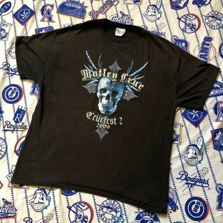 Motley Crue 2009 Crue Fest 2 Godsmack Black T - Shirt Men’s Large