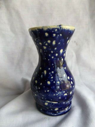 Ben Watford - North Carolina,  Studio Art Pottery,  Vase - Cobalt & White Specks