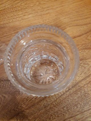 Vintage Signed Waterford Cut Crystal Lismore Lidded Jam Jelly Jar 4