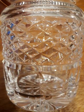 Vintage Signed Waterford Cut Crystal Lismore Lidded Jam Jelly Jar 6