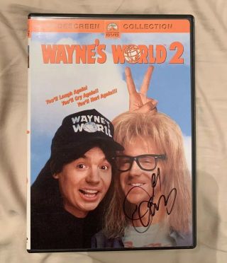 Wayne’s World 2 Dvd Autographed Signed By Dana Carvey