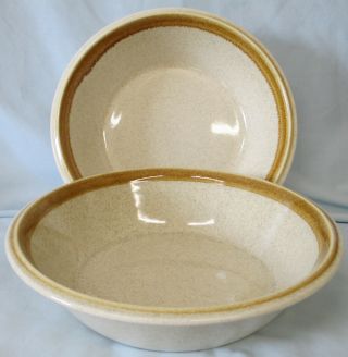 Mikasa F5800 Tan Stone Manor Serving Bowl,  Pair,  Goes With Many Pattern