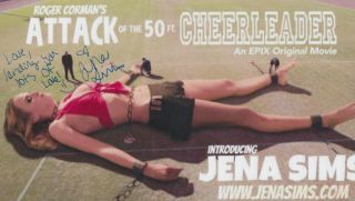 Jena Sims Signed Attack Of The 50 Foot Cheerleader Autographed Cassie Sharknado