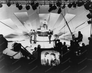 Beatles On The Ed Sullivan Show 1960s 8x10 Reprint Of Old Photo