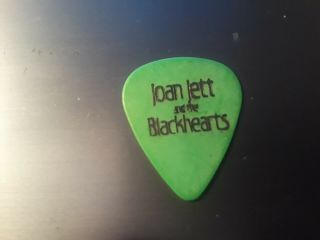 Vintage Joan Jet And The Blackhearts Green Concert Guitar Pic