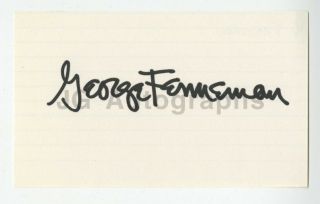 George Fenneman - Radio And Television Announcer - Authentic Autograph