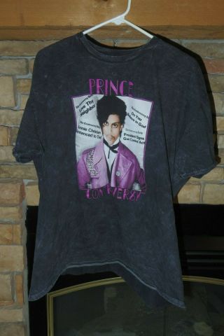 Prince Controversy T - Shirt Size Xl - Gray Purple White - Used/gc
