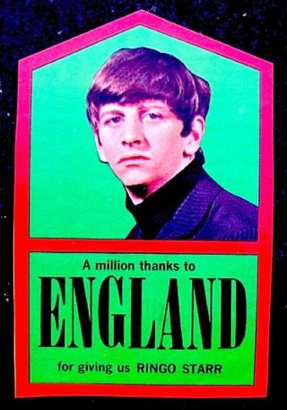 Beatles 1964 Luggage Sticker Set Paul John George Ringo 5