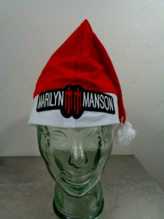 Marilyn Manson Santa Hat Christmas Stocking Heavy Metal Novelty