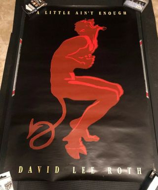 David Lee Roth A Little Aint Enough Promo Poster 23x35 Van Halen Rock Metal 1991