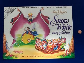 Disney ' s - Snow White and the Seven Dwarfs Cinema Release Poster 4