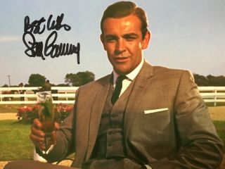 Sean Connery 007 James Bond Authentic Autograph As James Bond In Goldfinger