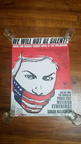 Rock For Choice 2003 Concert Poster/print Art By Speed Rare Limited