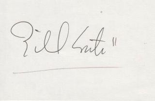 Bill Conti Rarity 007 James Bond Authentic Autograph Composer For Your Eyes Only