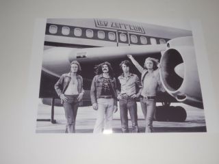 Led Zeppelin With Plane Jimmy Page,  Plant 1973 Usa Tour Starship Poster 19 " X13 "