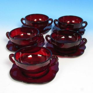 Paden City Depression Glass Ruby Red - Crow 