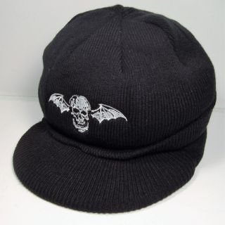 Avenged Sevenfold Promo Knit Cap Hat W/ Visor Forever The Rev Deathbat Unworn