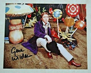 Gene Wilder / Willy Wonka / Signed 8x10 Celebrity Photo /